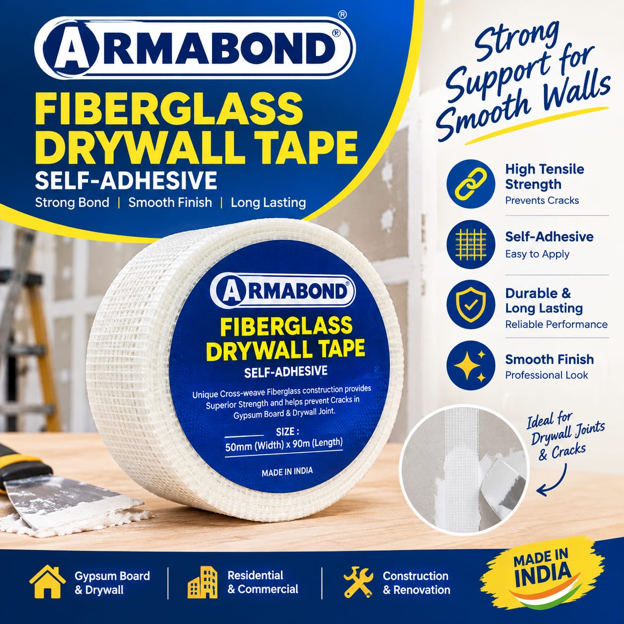 FIBERGLASS DRYWALL TAPS